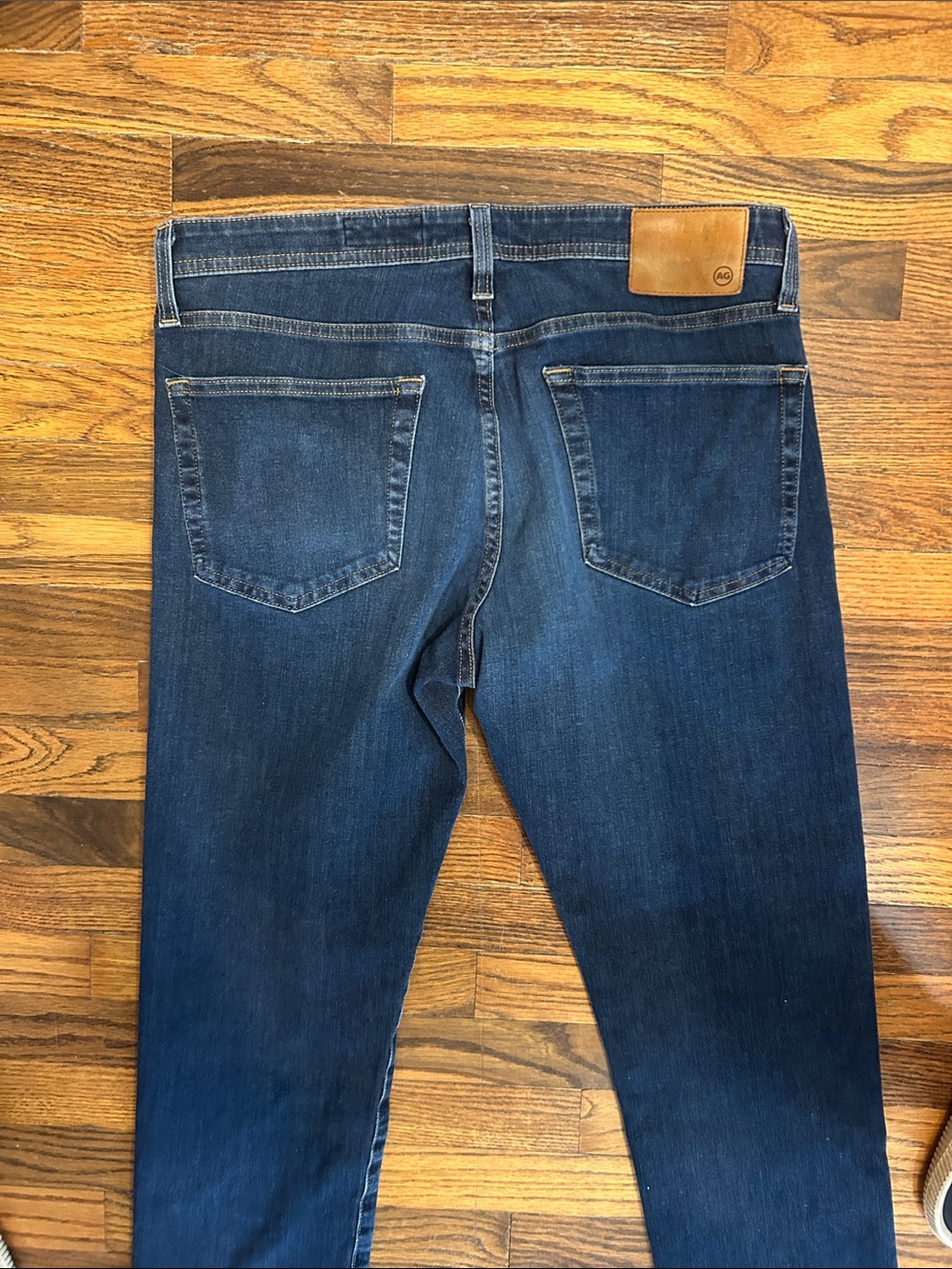 Ag Adriano Goldschmied Men’s Slim Dark Blue Jeans - Picture 8 of 12